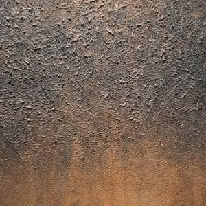 Close-up of 'Earthen Echo' original painting: thick impasto texture in earthy grey and brown, Wabi Sabi abstract wall art.