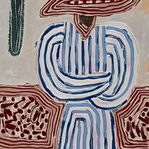 EARTHEN GUARDIAN: Wabi Sabi Abstract Figurative Wall Art