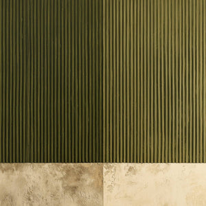 EARTHEN RHYTHM: Textured Minimalist Abstract Painting in Green and Beige