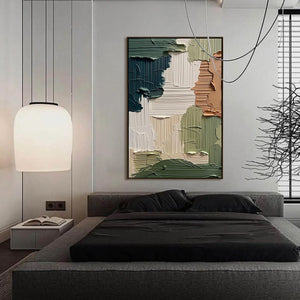 EARTHEN STRATA: Textured Wabi Sabi Abstract Impasto Wall Art
