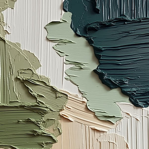 EARTHEN STRATA: Vertical Wabi Sabi Textured Abstract Painting