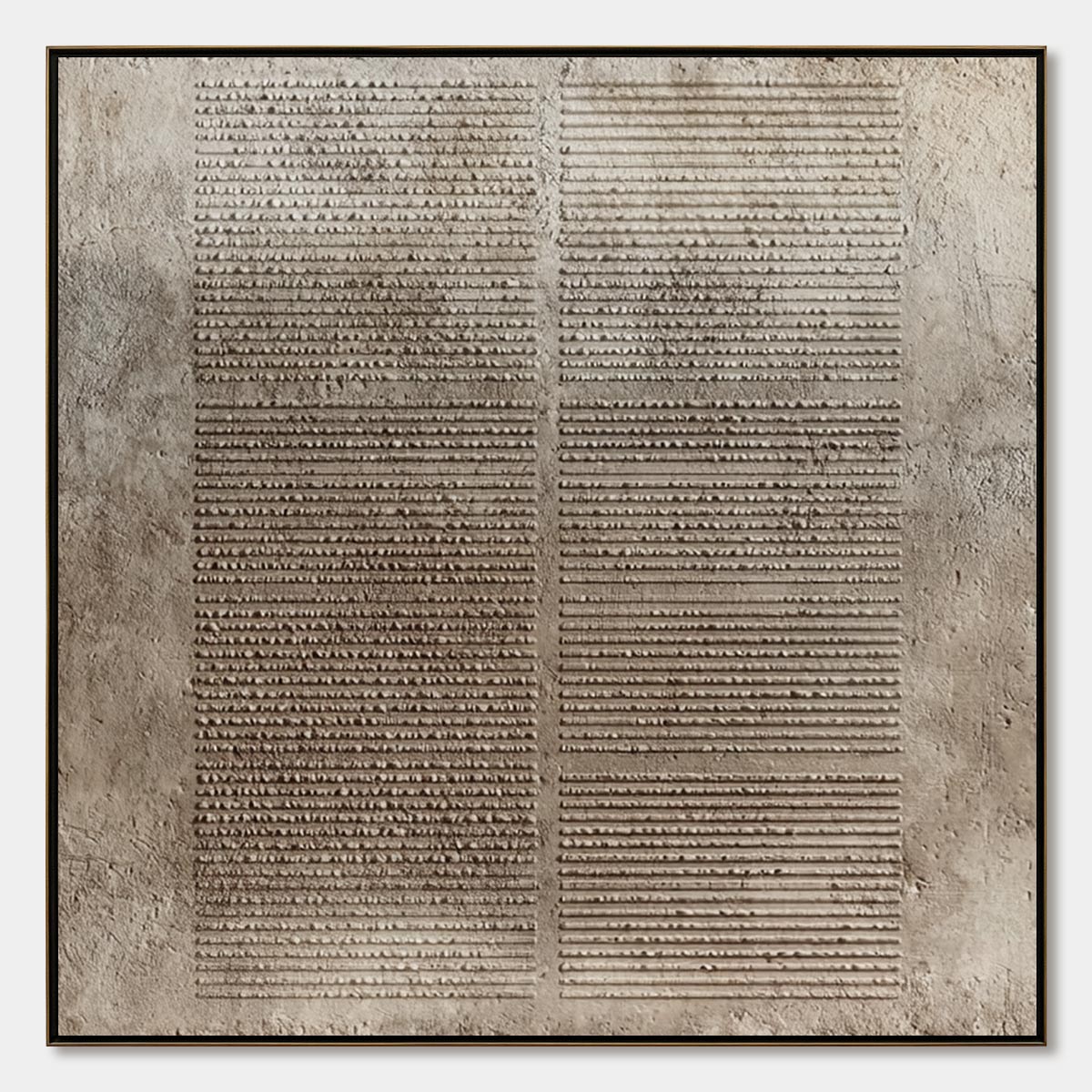 EARTHEN TABLET: Textured Wabi Sabi Minimalist Abstract Painting