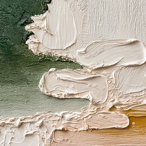 EARTHEN VEIL: Textured Abstract Earth Tone Impasto Wall Art