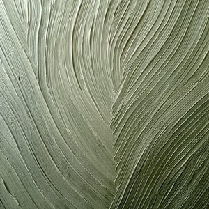 EARTHEN WEAVE: Textured Green and Beige Wabi Sabi Abstract Painting