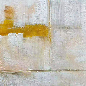 Earthen Forms: Original Minimalist Abstract Oil Painting - Vertical Textured Brown Beige White Wall Art