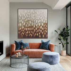 EARTH'S WHISPER: Textured Wabi Sabi Abstract Art in Earth Tones