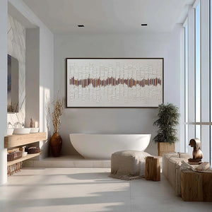 ECHOES IN SILENCE: Large Textured Minimalist Abstract Wall Art