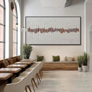 ECHOES IN SILENCE: Large Textured Minimalist Abstract Wall Art
