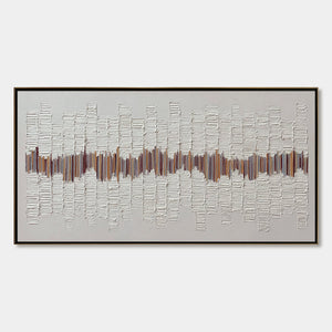 ECHOES IN SILENCE: Large Textured Minimalist Abstract Wall Art