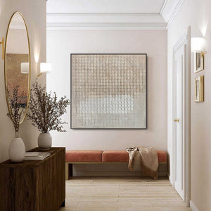 ECHOES IN SILENCE: Large Wabi Sabi Textured Minimalist Abstract Painting