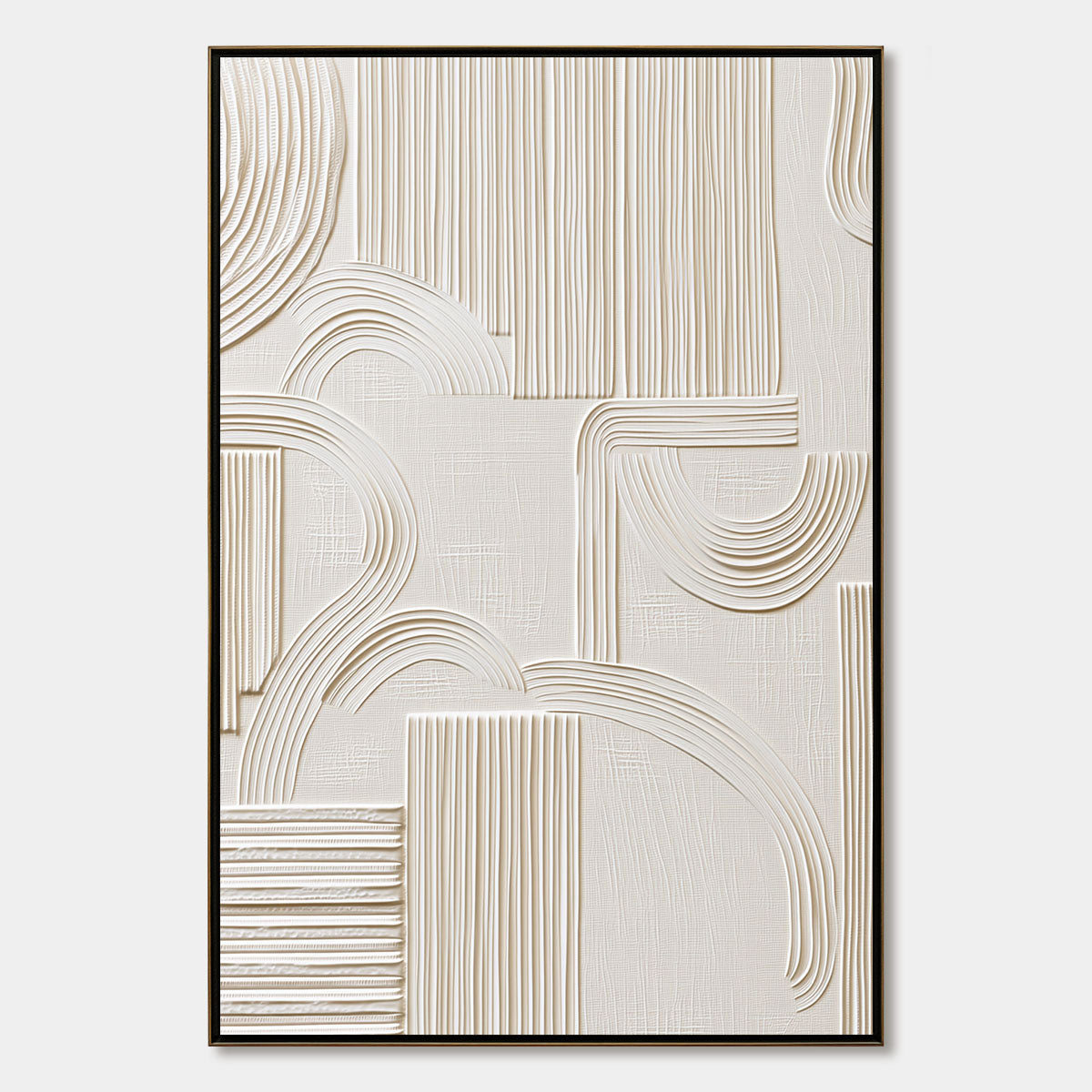 ECHOES IN SILENCE: Textured Wabi-Sabi Minimalist Abstract Wall Art