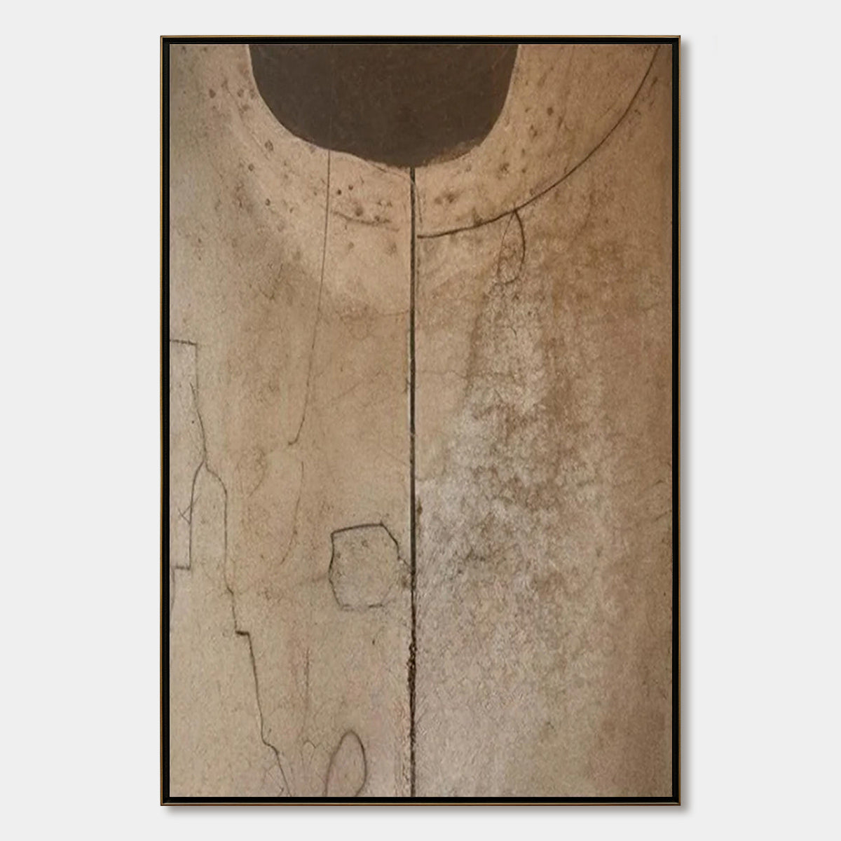 ECHOES OF EARTH: Textured Wabi Sabi Abstract Art for Modern Spaces