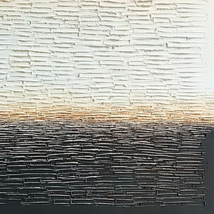 ECHOES OF STILLNESS: Large Square Textured Minimalist Abstract Painting
