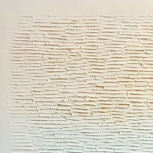 ECHOES OF STILLNESS: Large Square Textured Minimalist Abstract Painting