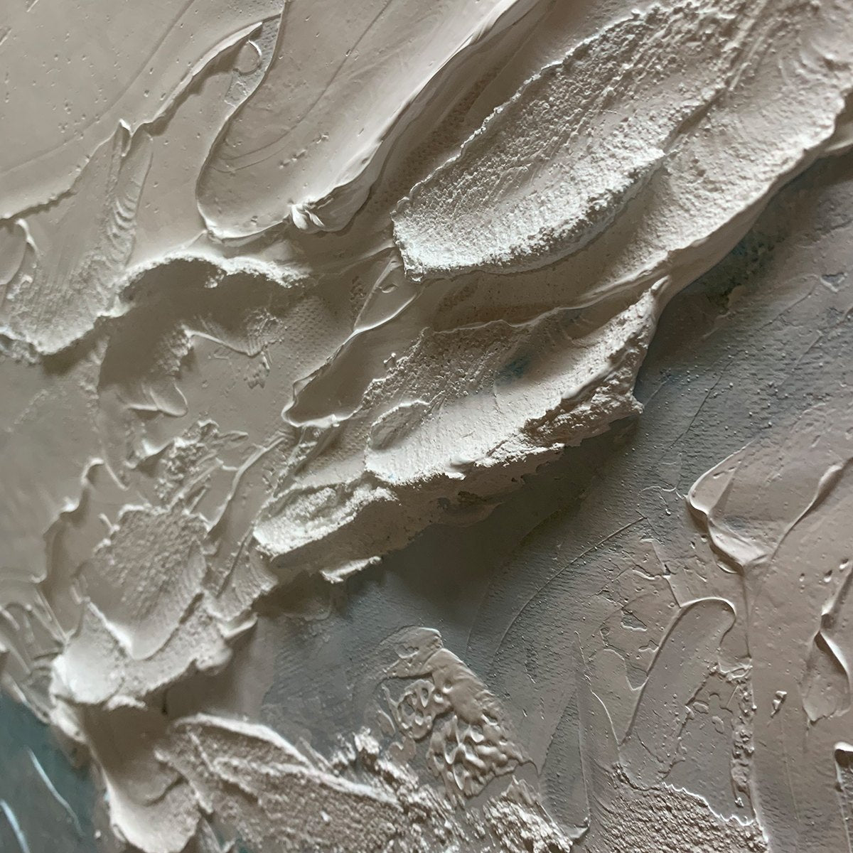 EMERALD DUSK: Textured Abstract Landscape Oil Painting