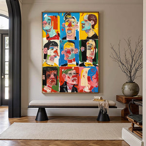 FACETS OF IDENTITY: Colorful, Expressive Portrait Series