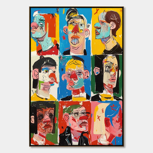 FACETS OF IDENTITY: Colorful, Expressive Portrait Series