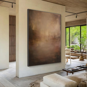 FADING EMBER: Wabi Sabi Abstract Art for Sophisticated Spaces