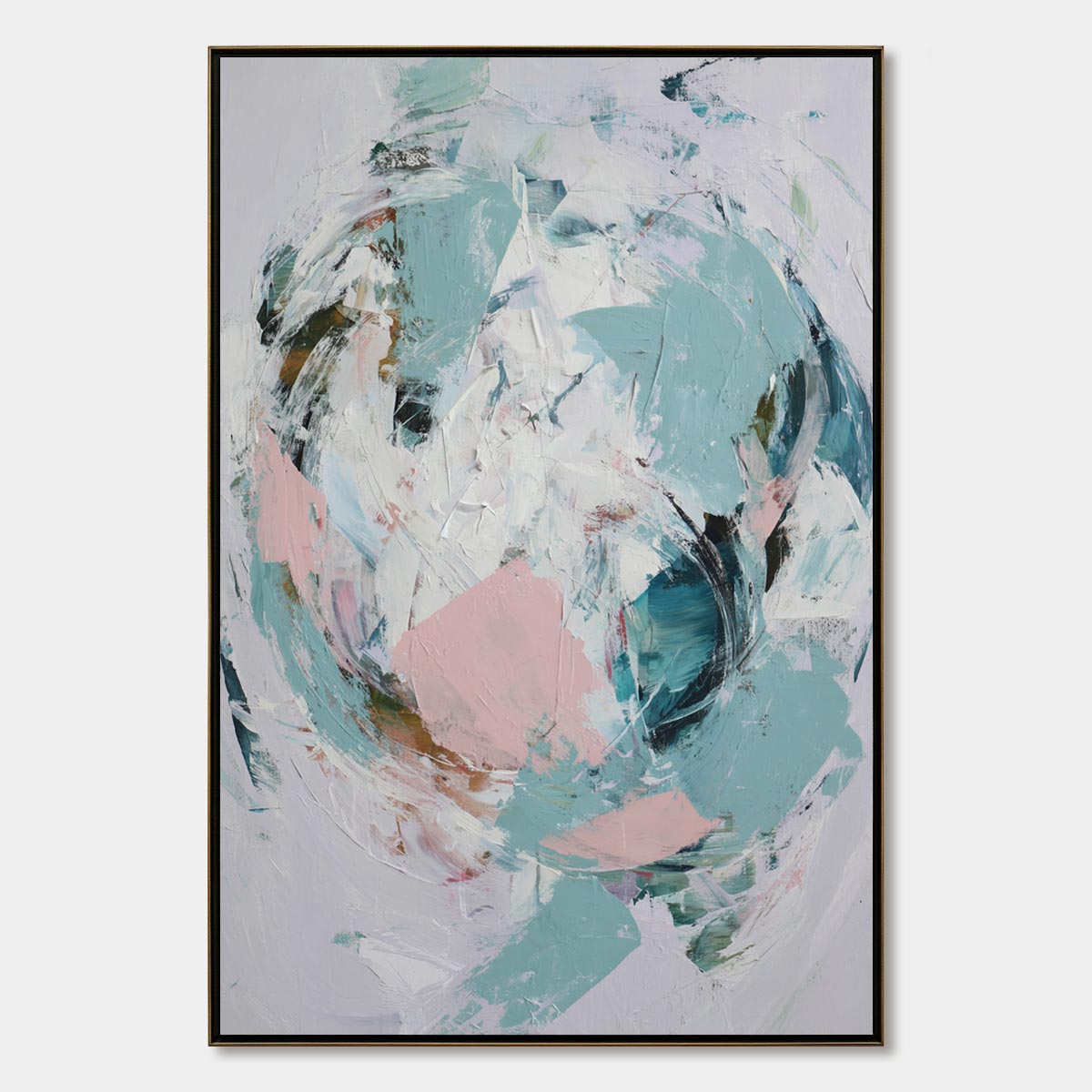 FIRST BLUSH: Textured Modern Abstract Painting