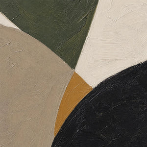 FOREST MUSE: Green Black Organic Abstract