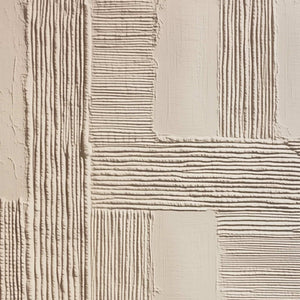 FOUNDATIONS: Textured Minimalist Abstract Painting in Beige