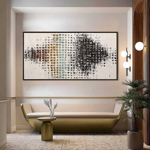 FREQUENCY: Large Textured Wabi Sabi Abstract Painting