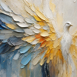 GOLDEN WINGS: Golden Angel Wings Abstract
