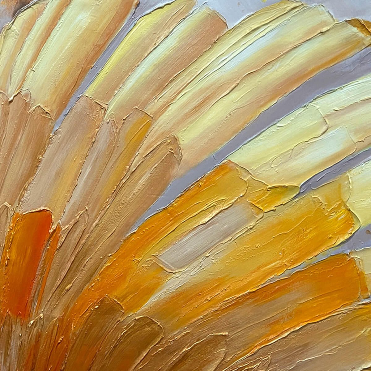 GOLDEN RADIANCE: Abstract Gold Textured Impasto Oil Painting