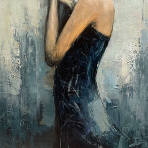 INNER REFLECTIONS: Textured Portrait Oil Painting