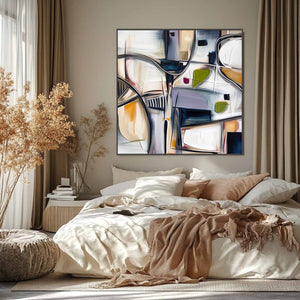 INTERSECTION: Dynamic Modern Abstract Textured Wall Art