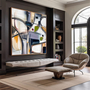 INTERSECTION: Dynamic Modern Abstract Textured Wall Art