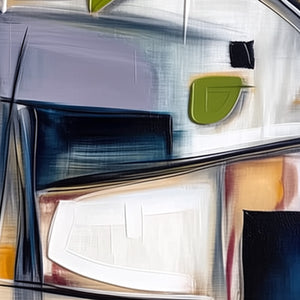 INTERSECTION: Dynamic Modern Abstract Textured Wall Art