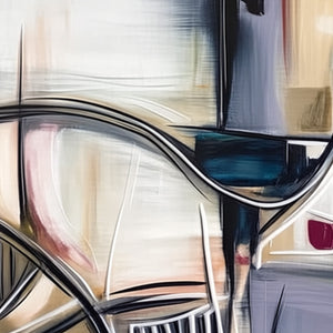 INTERSECTION: Dynamic Modern Abstract Textured Wall Art