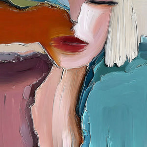 INWARD: Abstract Figurative Portrait Painting with Thick Texture