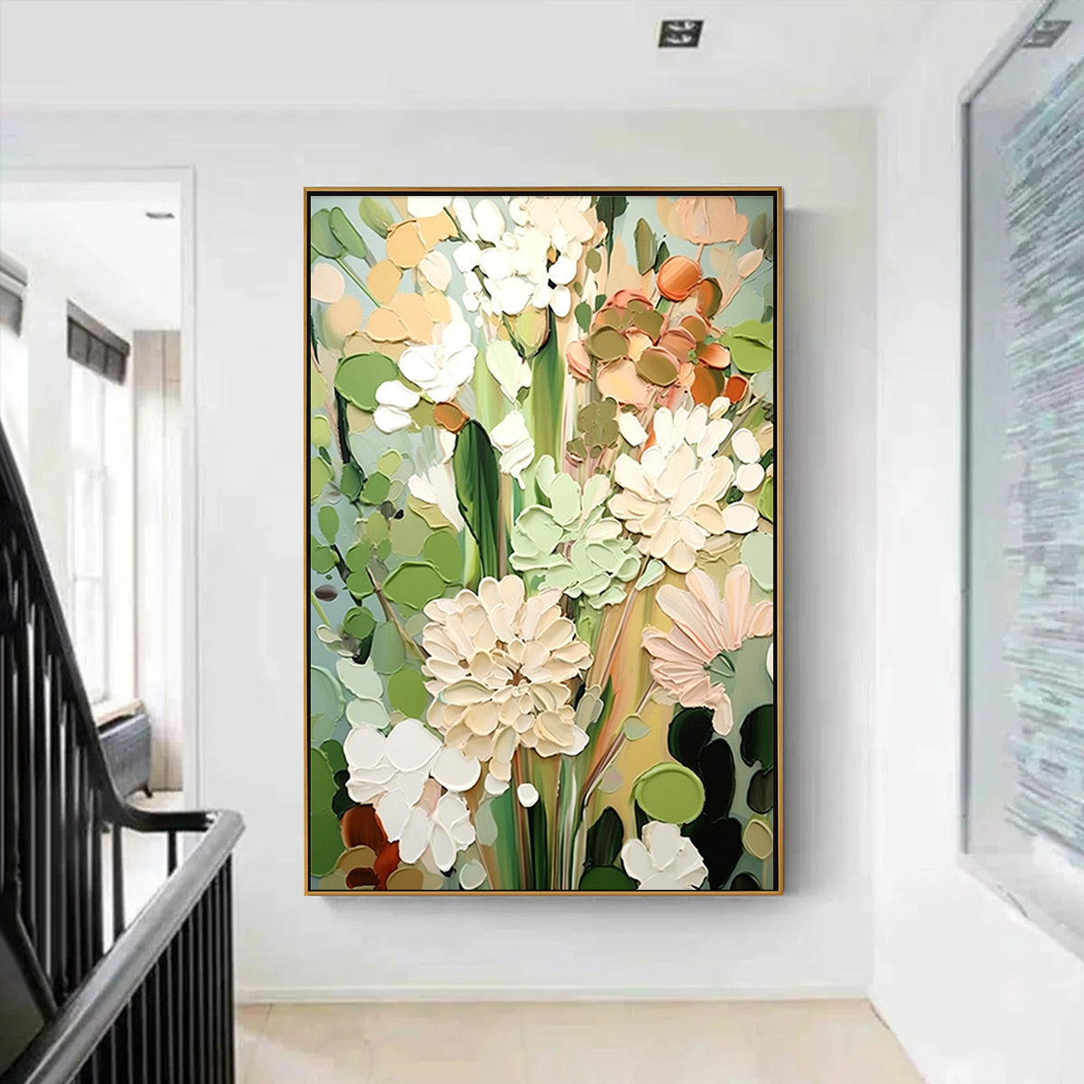 SERENE BLOSSOMS: Impressionist Floral Oil Painting