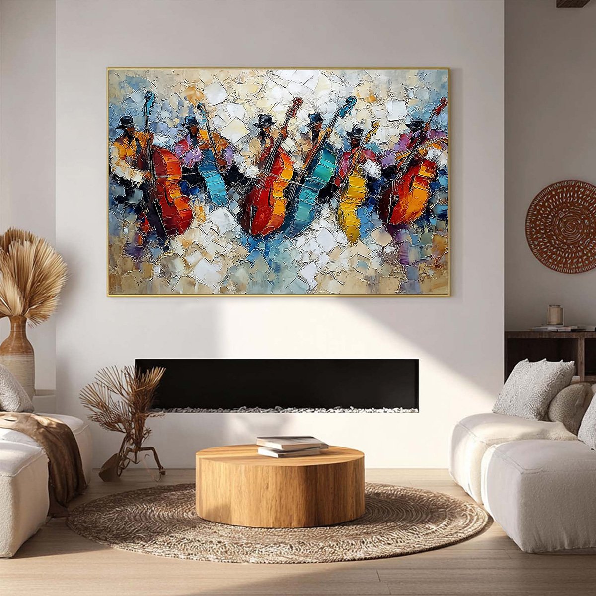 JAZZMEN'S JAM: Textured Impasto Painting of Musicians