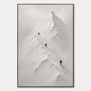 SILENT ALPINE RELIEF hand-painted artwork
