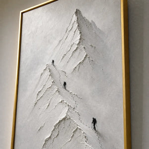 SILENT ALPINE RELIEF hand-painted texture detail