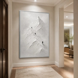 SILENT ALPINE RELIEF displayed in a refined entry hall