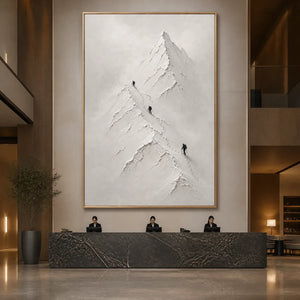 SILENT ALPINE RELIEF displayed in a refined hotel