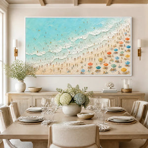 COASTLINE CARNIVAL displayed in a refined dining room