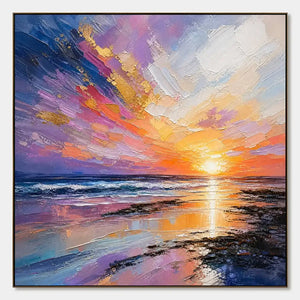 PRISM SUNSET hand-painted artwork