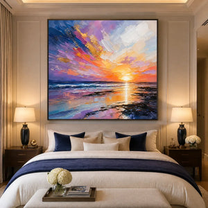PRISM SUNSET displayed in a refined bedroom