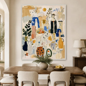 COLLECTED STORIES displayed in a refined dining room