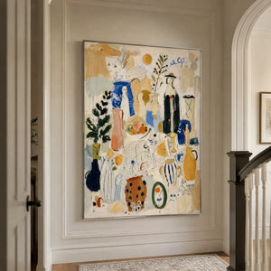 COLLECTED STORIES displayed in a refined entry hall