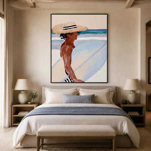 SEASIDE REVERIE displayed in a refined bedroom