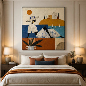 COASTAL DAYDREAM displayed in a refined bedroom
