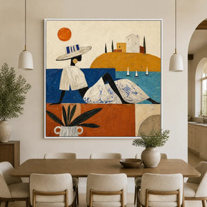 COASTAL DAYDREAM displayed in a refined dining room