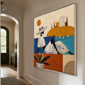 COASTAL DAYDREAM displayed in a refined entry hall