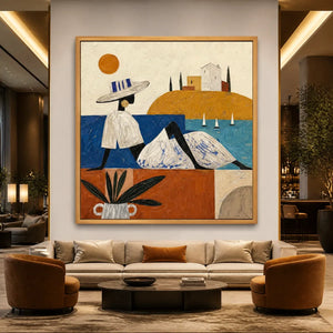 COASTAL DAYDREAM displayed in a refined hotel